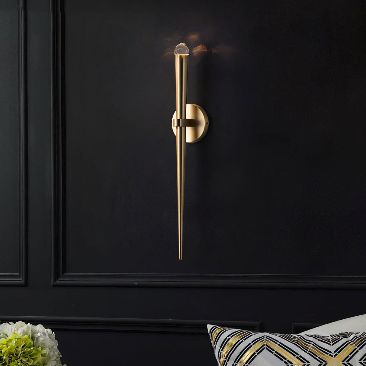 brass-cone-wall-lamp