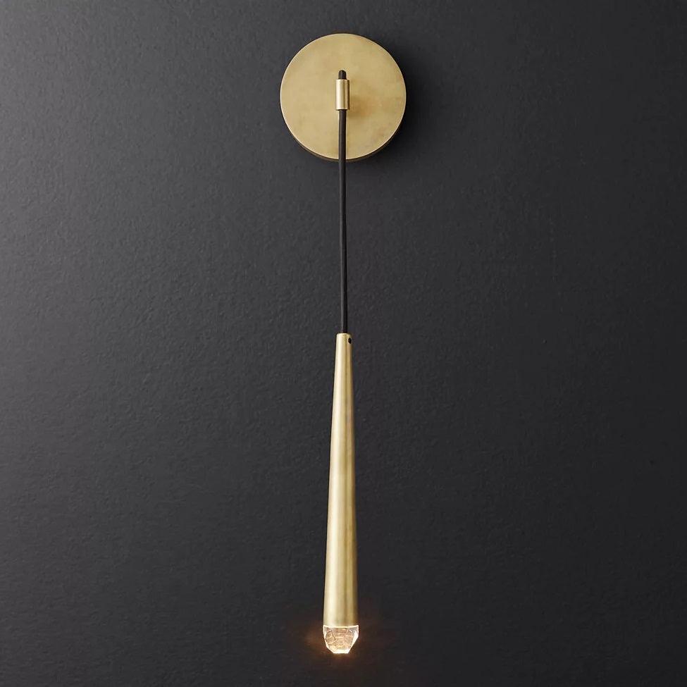 brass-cone-wall-lamp
