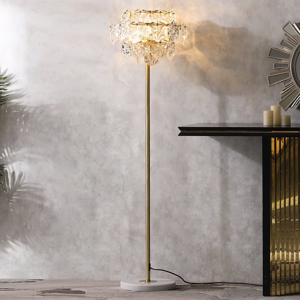 Snowflake Crystal Floor Lamp