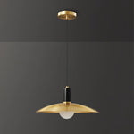 Brass Flared Pendant Lamp
