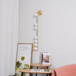 Brass Glass Tube Plug In Wall Lamp