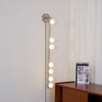 Brass Glass Tube Plug In Wall Lamp