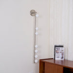 Brass Glass Tube Plug In Wall Lamp