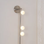 Brass Glass Tube Plug In Wall Lamp