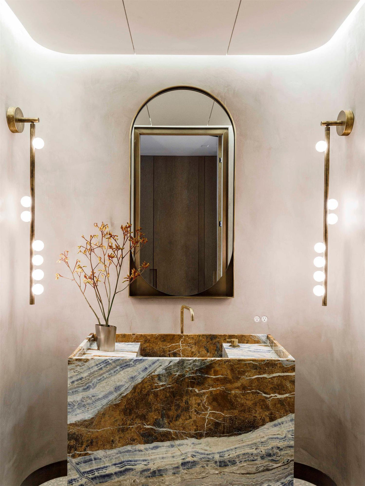 Brass Tube Wall Lamp