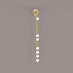 Brass Glass Tube Plug In Wall Lamp