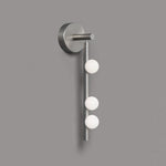 Brass Glass Tube Plug In Wall Lamp