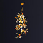 Brass Maple Branch Chandelier