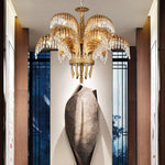 brass-palm-leaf-crystal-chandelier