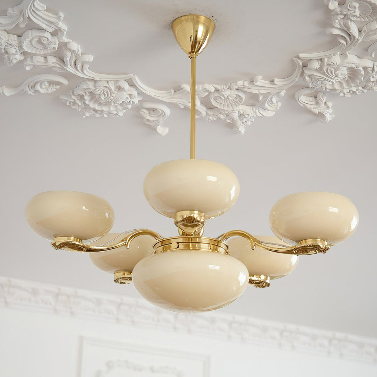 Brass Radiance Orb Chandelier