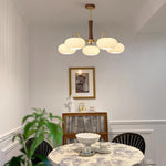 Brass Wooden Persimmon Ceiling Lamp