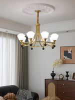 Bravado Chandelier – Modern Brass & Glass Statement Light