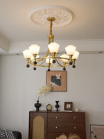 Bravado Chandelier – Modern Brass & Glass Statement Light