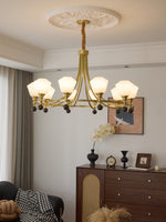 Bravado Chandelier – Modern Brass & Glass Statement Light