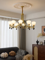 Bravado Chandelier – Modern Brass & Glass Statement Light