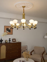 Bravado Chandelier – Modern Brass & Glass Statement Light