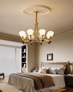 Bravado Chandelier – Modern Brass & Glass Statement Light