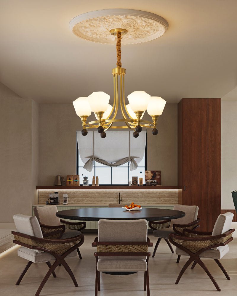 Bravado Chandelier – Modern Brass & Glass Statement Light