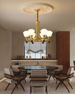 Bravado Chandelier – Modern Brass & Glass Statement Light