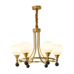 Bravado Chandelier – Modern Brass & Glass Statement Light