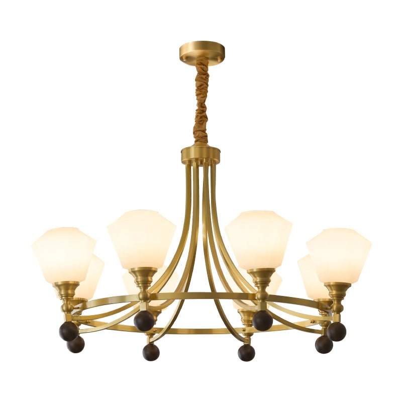 Bravado Chandelier – Modern Brass & Glass Statement Light