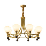 Bravado Chandelier – Modern Brass & Glass Statement Light