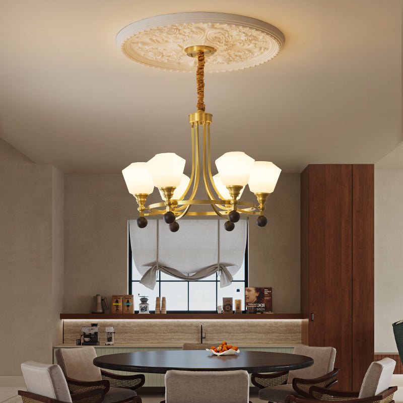 Bravado Chandelier – Modern Brass & Glass Statement Light