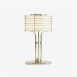 Bravon Linear Cage Table Lamp – Modern Brass Accent Lighting for Living Room & Bedroom