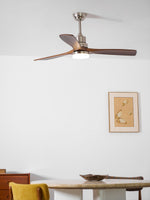 Breeze Master Wooden Ceiling Fan with Integrated LED Light, 48" and 52" Options