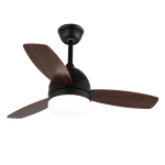 Breeze Minimal Ceiling Fan with Integrated LED Light, Scandinavian Design