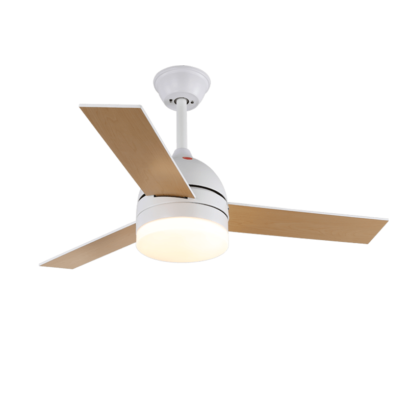 Breeze Minimal Ceiling Fan with Integrated LED Light, Scandinavian Design