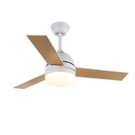 Breeze Minimal Ceiling Fan with Integrated LED Light, Scandinavian Design