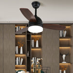 Breeze Minimal Ceiling Fan with Integrated LED Light, Scandinavian Design