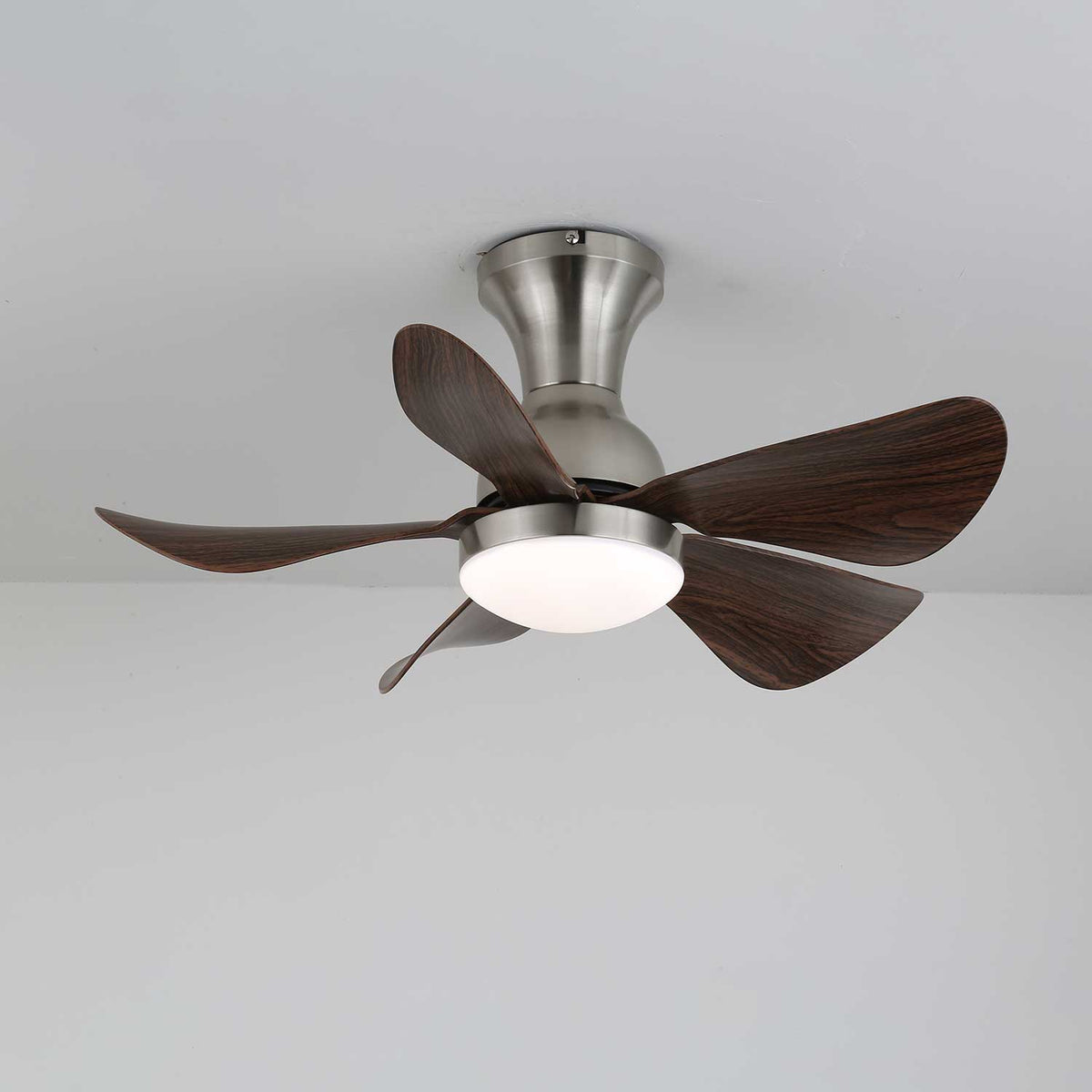 Breezenest Compact Ceiling Fan Light with LED and Remote