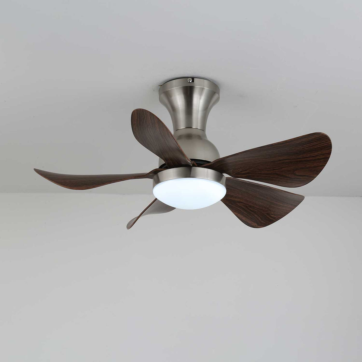 Breezenest Compact Ceiling Fan Light with LED and Remote