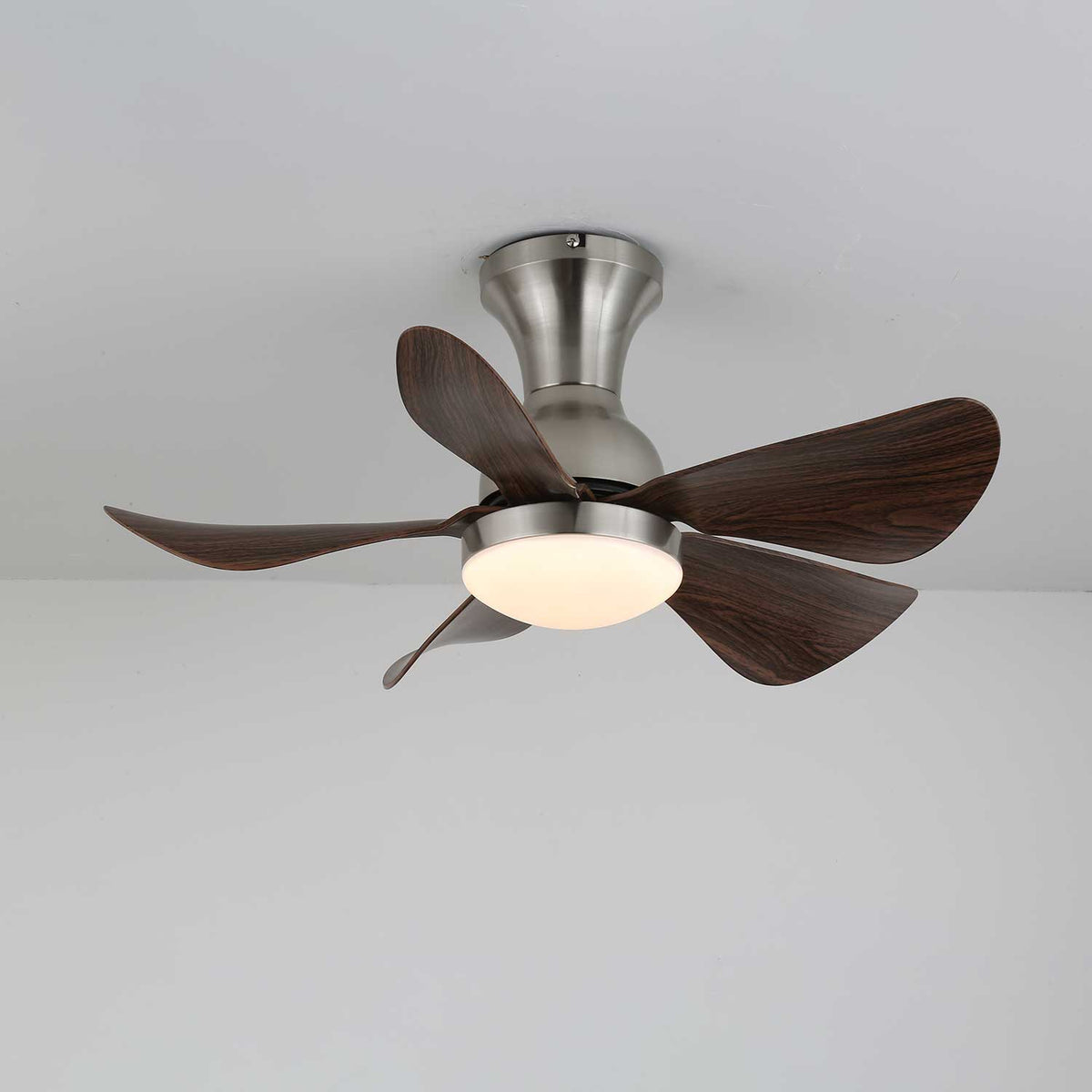 Breezenest Compact Ceiling Fan Light with LED and Remote
