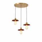 Brenton Arch Wood & Brass Pendant Light for Dining and Kitchen