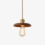 Brenton Arch Wood & Brass Pendant Light for Dining and Kitchen
