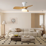 Brisa Ceiling Fan Light with LED, Modern Flush Mount for Bedroom and Living Room