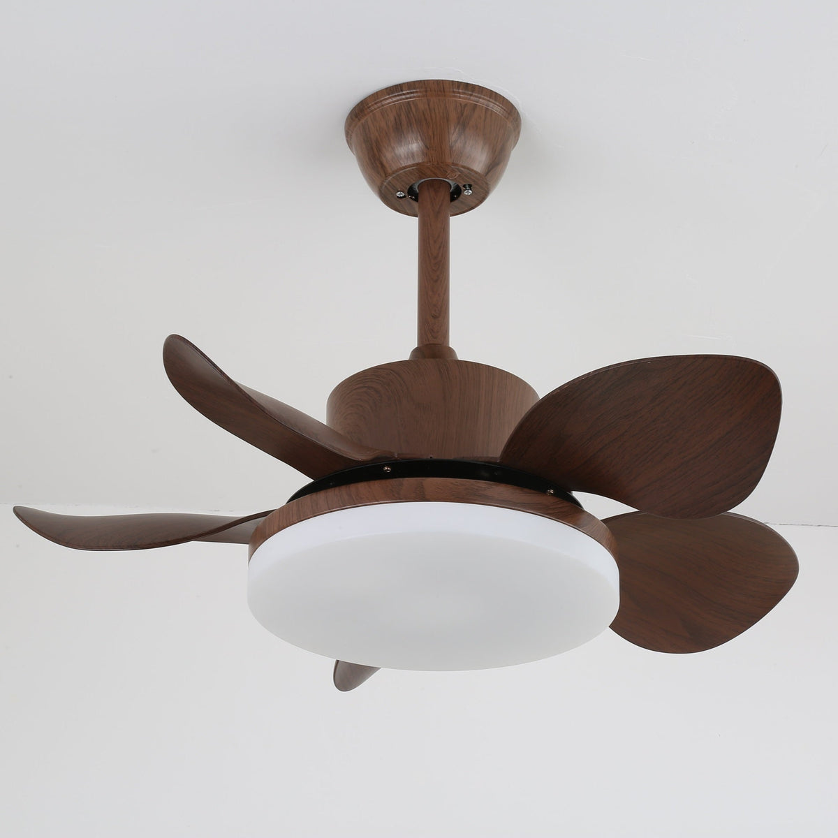 Terra Walnut Ceiling Fan with Integrated LED Light