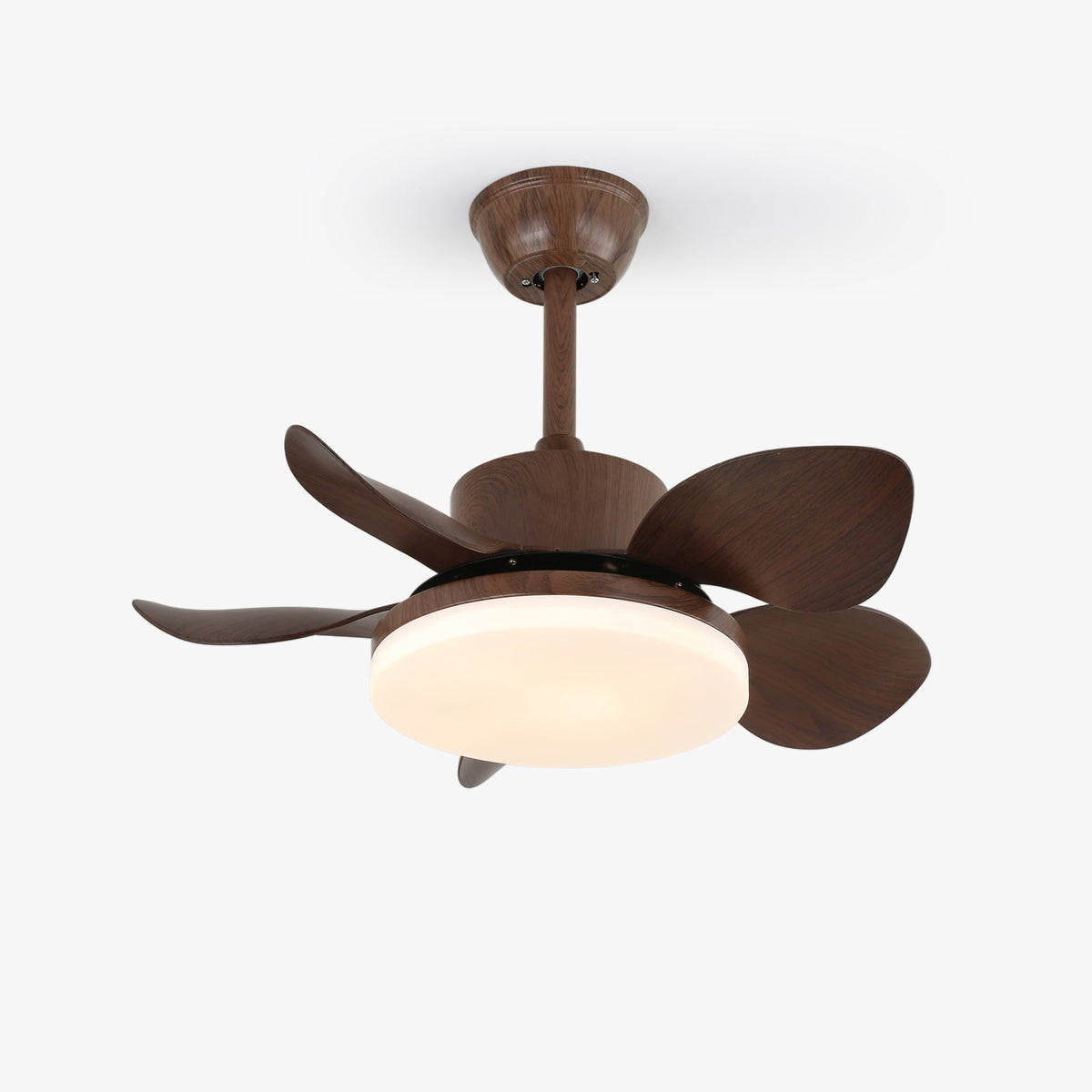 Terra Walnut Ceiling Fan with Integrated LED Light