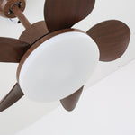Terra Walnut Ceiling Fan with Integrated LED Light