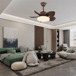 Terra Walnut Ceiling Fan with Integrated LED Light