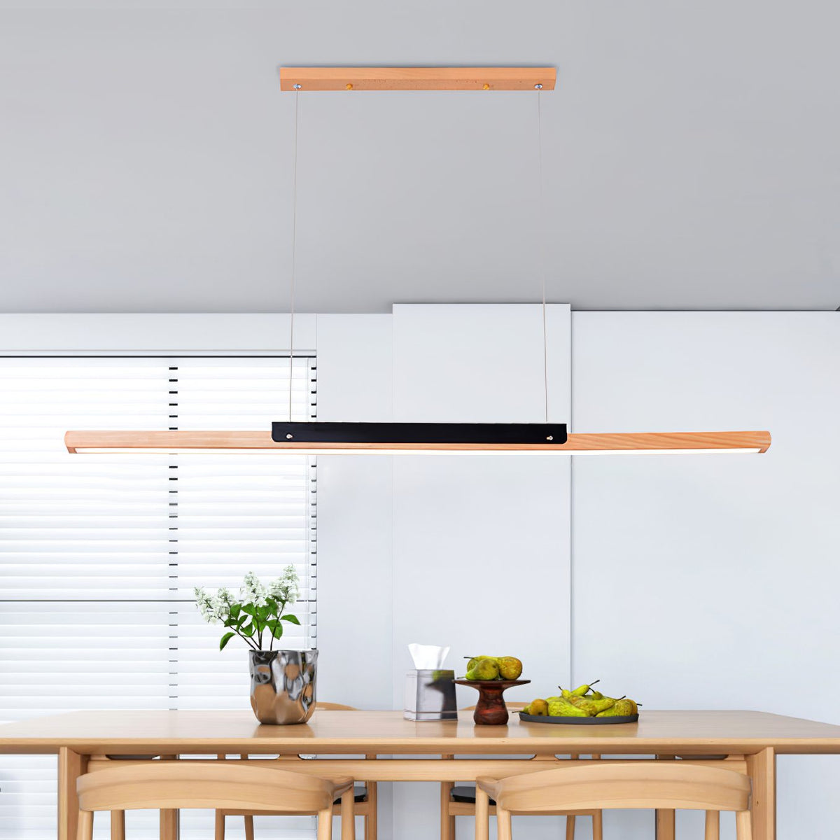 Brittany Wood Pendant Light