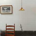 Amber Glass Pendant Light