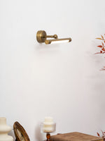 Brunelux Modern Brass LED Wall Sconce for Bathroom Vanity