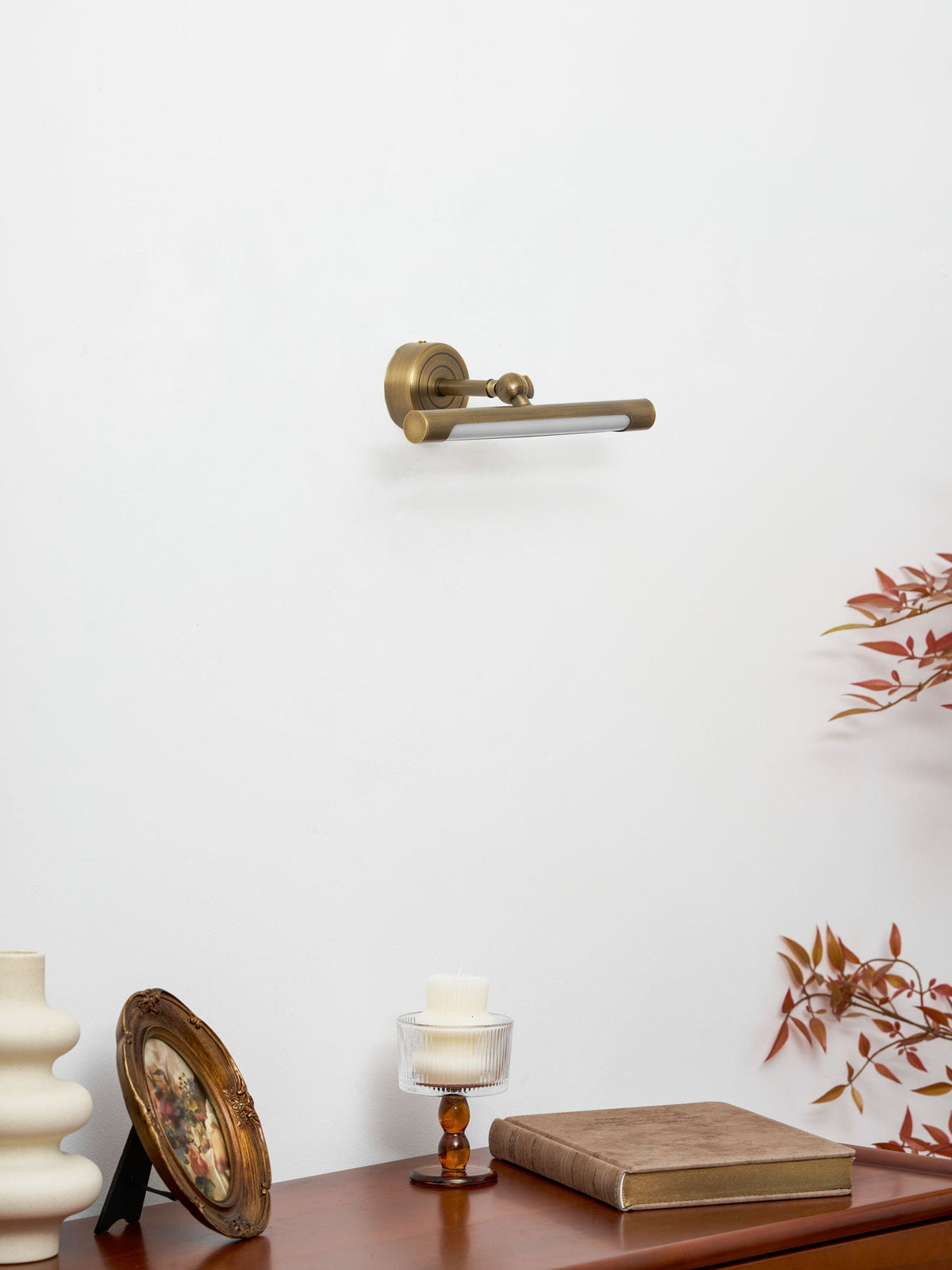 Brunelux Modern Brass LED Wall Sconce for Bathroom Vanity