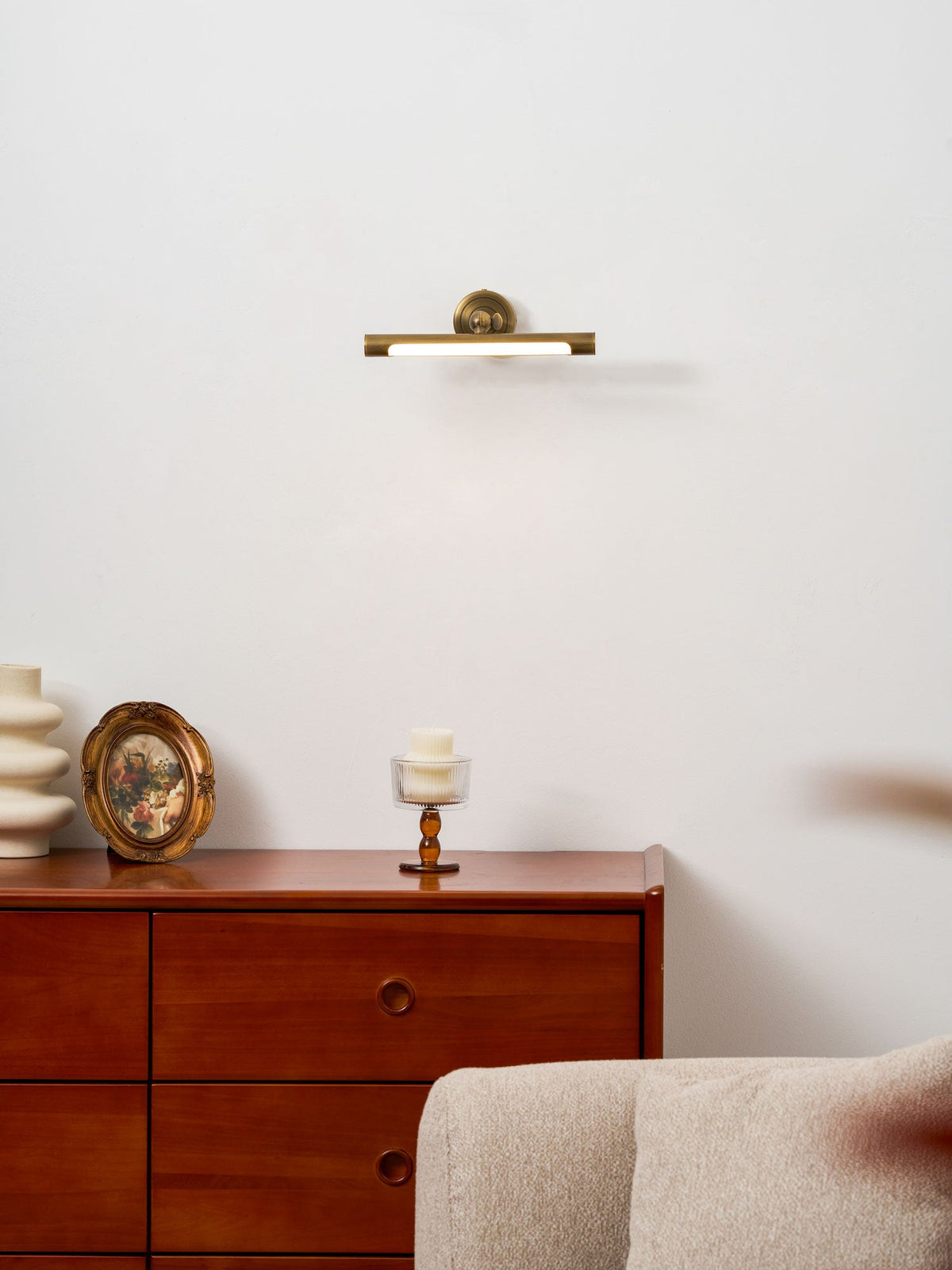 Brunelux Modern Brass LED Wall Sconce for Bathroom Vanity