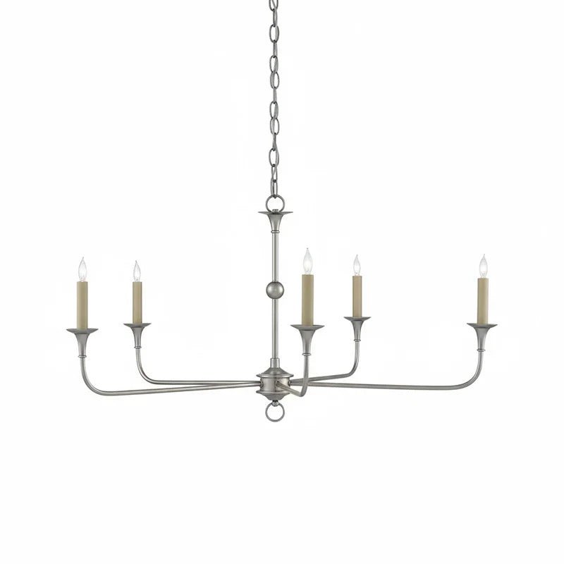 Elara Candle Chandelier – Modern Brass Candelabra Chandelier for Dining Room