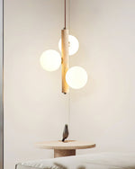 Yellow Travertine Ball Pendant Light – Modern Designer Chandelier